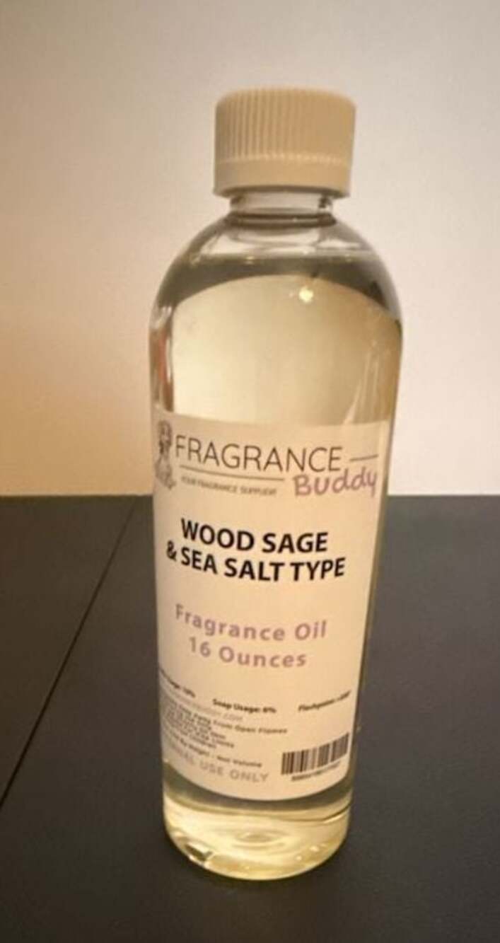 Fragrance Buddy Wood Sage & Sea Salt Type Fragrance Oil 16 Ounces